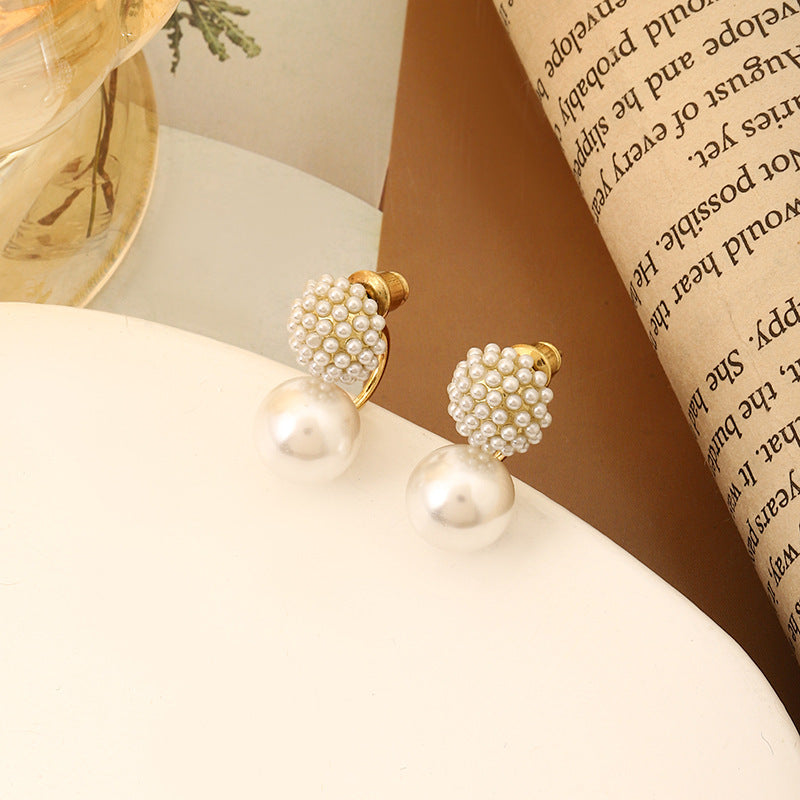 Pearl Earrings Classic Style Advanced Simple S925 Silver