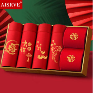 This year men's boxer red underwear cotton waist red shorts New Year festive bacteriostatic red underwear wholesale