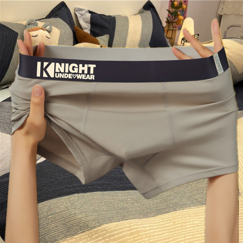 Source manufacturers pure cotton men's underwear summer boxer teenagers four-corner pants shaking voice fast hand generation shorts men - Image 7