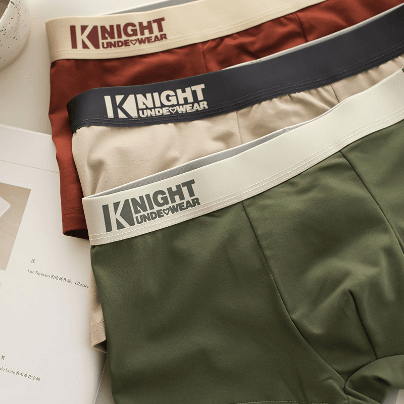 Source manufacturers pure cotton men's underwear summer boxer teenagers four-corner pants shaking voice fast hand generation shorts men - Image 12