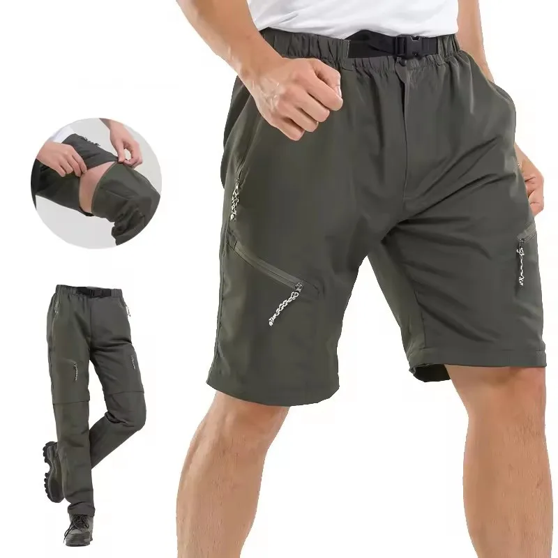 2026 New Men Lightweight Hiking Pants Quick Dry Outdoor Casual Pants Outdoor Shorts for Fishing Camping Cargo Trousers Men Women