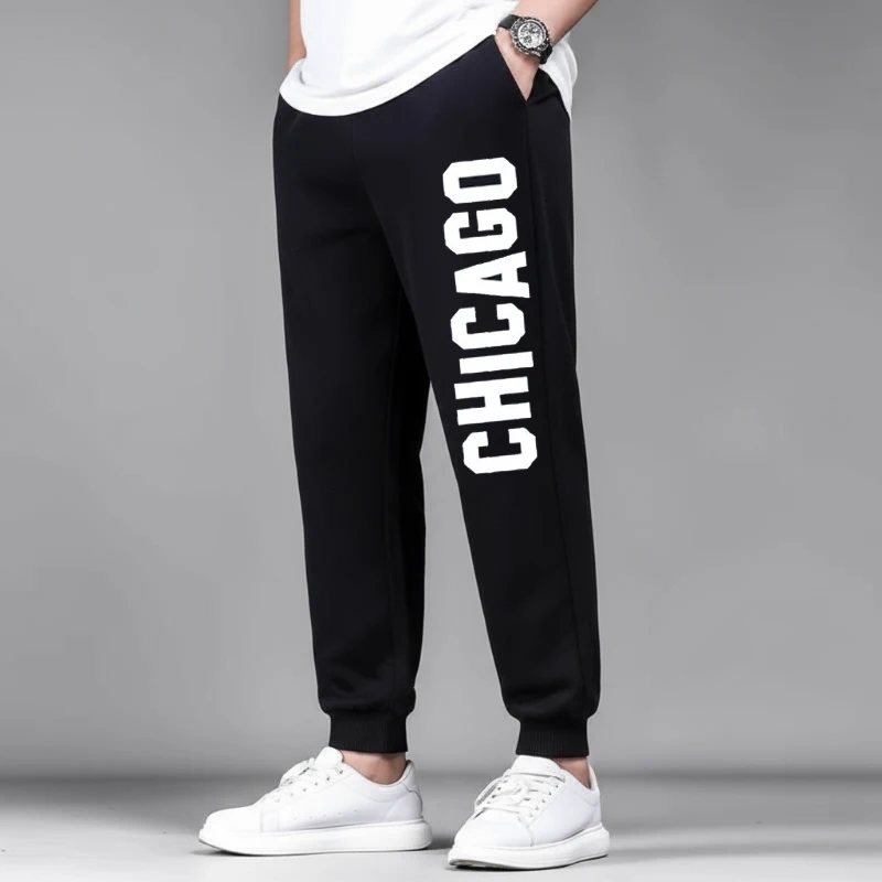 Plus Size Men Black Long Pants Autumn Winter Printed Cotton Pants 4XL 5XL 6XL 7XL 100-200kg Loose Trousers Big Size Men Clothing - Image 8