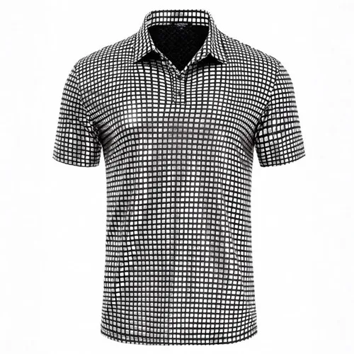 Summer New Men Short Sleeve Sequin Shirt Gold / Silver / Red Fashion Men Dance Party Bar KTV Luxury Casual Shirts - Image 12