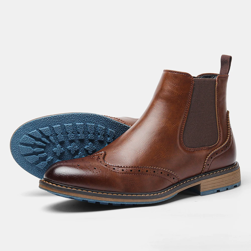 Chelsea Boots Men Brand 2026 Casual Comfortable Retro Fashion Chelsea Boots - Image 4