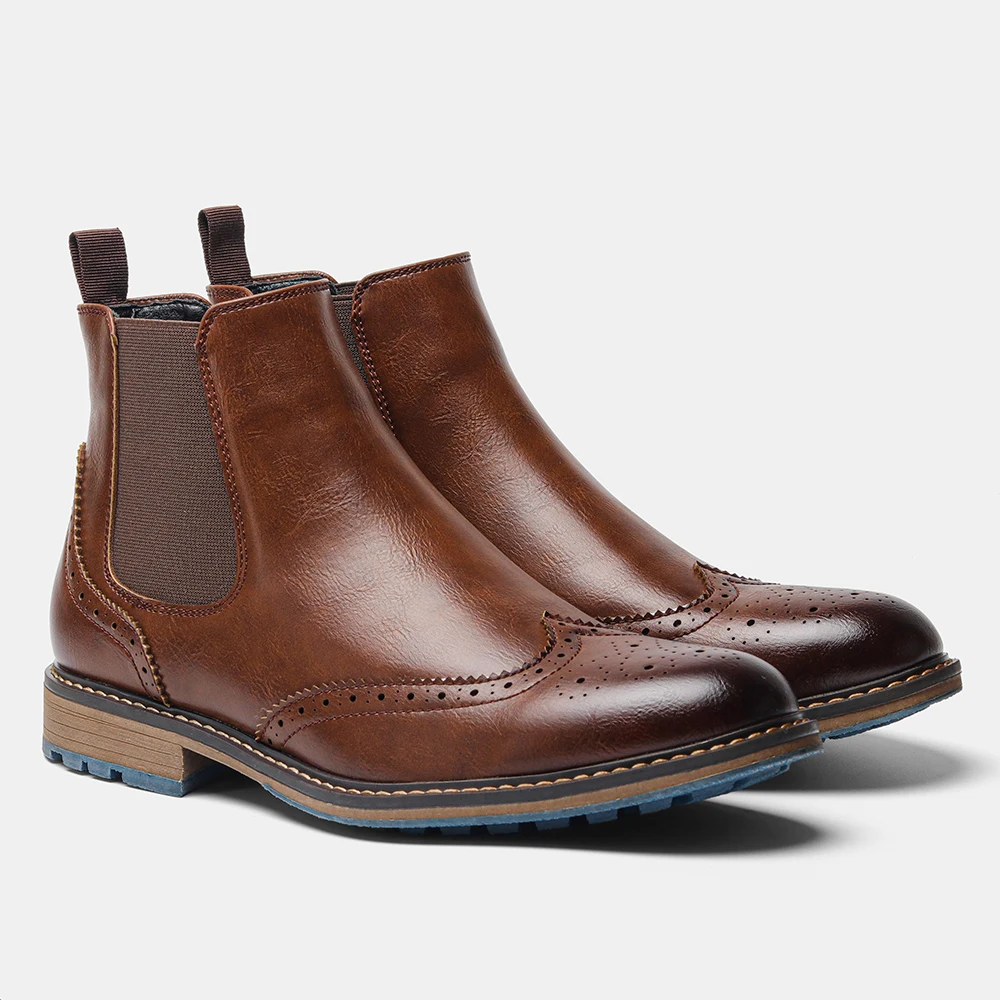 Chelsea Boots Men Brand 2026 Casual Comfortable Retro Fashion Chelsea Boots - Image 5