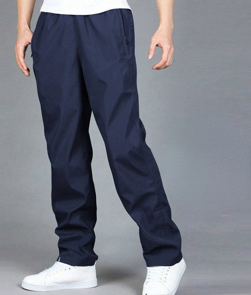 Men's Pants Sweatpant Quick Dry Breathable Pants Spring Sports Trouser Elastic Waist Straight Wide Joggers Running Tracksuit Men - Image 7