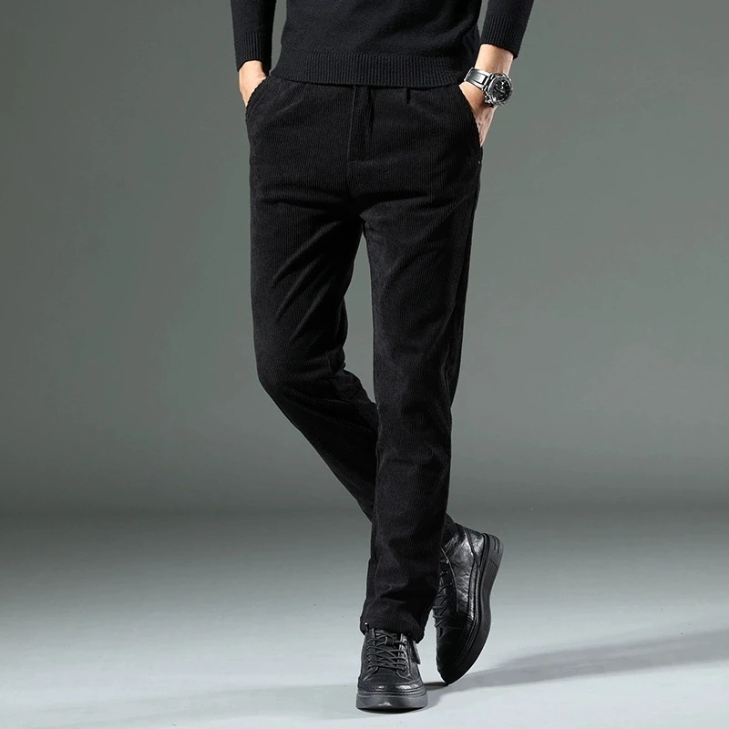 Autumn and Winter Men's Corduroy Trousers New Men's Clothing Stretch Slim Fit Casual Pants Fashion Mens Business Work Pants - Image 5