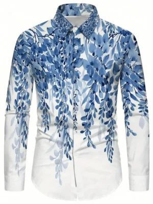 2025 Men's Long Sleeve Shirt Casual Lapel Summer 3D Printed Button Shirt New Style Men's Fashion Unisex Tops