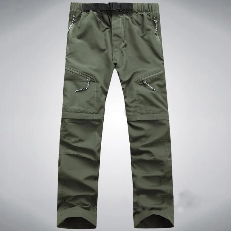 Quick Dry Pants Summer Breathable Sports Tactical Trousers Male Mountaining Sports Trekking Camping Fishing Remove Shorts Pants - Image 9