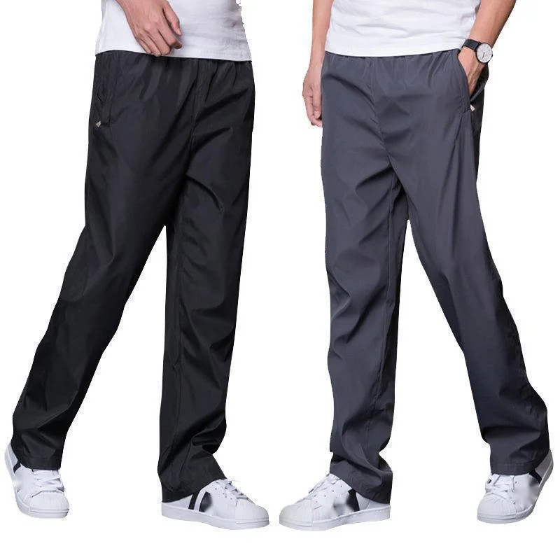 Men's Pants Sweatpant Quick Dry Breathable Pants Spring Sports Trouser Elastic Waist Straight Wide Joggers Running Tracksuit Men - Image 3