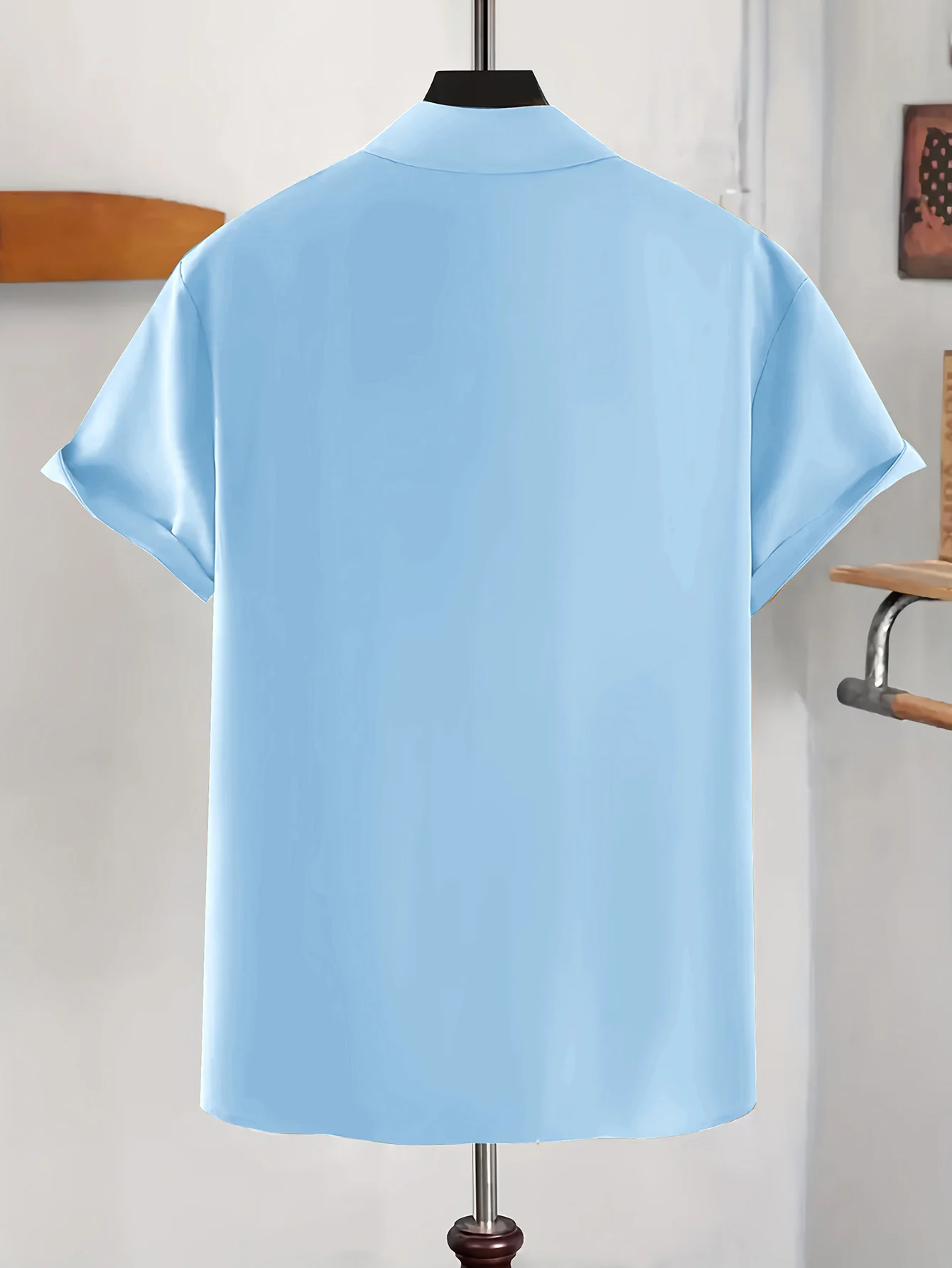 Europe and the United States Men's Summer Casual Loose Cardigan Men's Short-Sleeved Shirt Trend Men T-Shirt Casual Shirt - Image 6