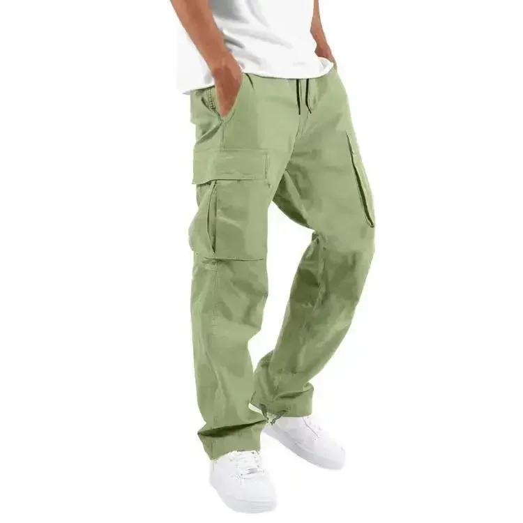New 2026 Cargo Pants Trousers for Men Full Length Solid Color Loose Multi-pocket Drawstring Pockets Pants Male Cargo Pants 5XL - Image 20