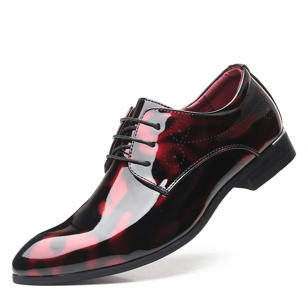 New Season Men's Pointed Toe British Style Formal Single Shoes Creative Trendy Large Size Business Shoes Cross-Border Shoes - Image 7
