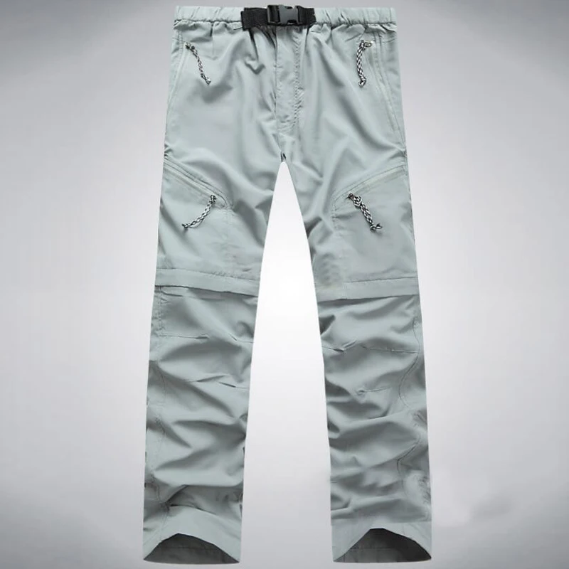 Quick Dry Pants Summer Breathable Sports Tactical Trousers Male Mountaining Sports Trekking Camping Fishing Remove Shorts Pants - Image 8
