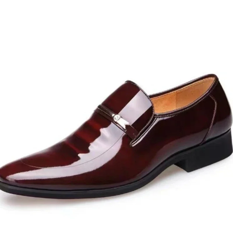 Luxury Business Oxford Leather Shoes Men Breathable Patent Leather Formal Shoes Plus Size Man Office Wedding Flats Male Black - Image 5