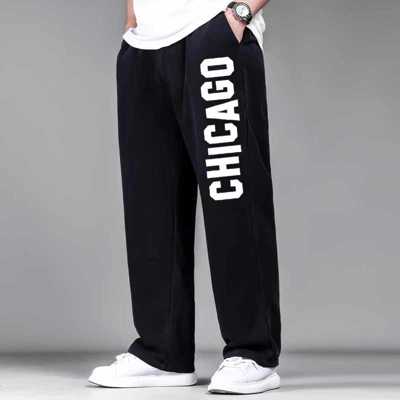 Plus Size Men Black Long Pants Autumn Winter Printed Cotton Pants 4XL 5XL 6XL 7XL 100-200kg Loose Trousers Big Size Men Clothing - Image 12