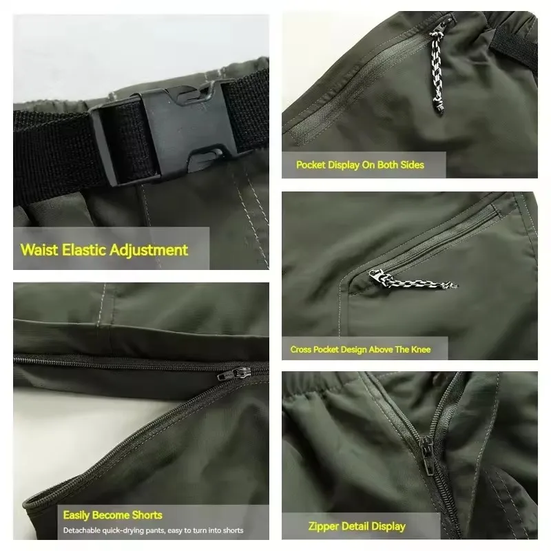 2026 New Men Lightweight Hiking Pants Quick Dry Outdoor Casual Pants Outdoor Shorts for Fishing Camping Cargo Trousers Men Women - Image 6