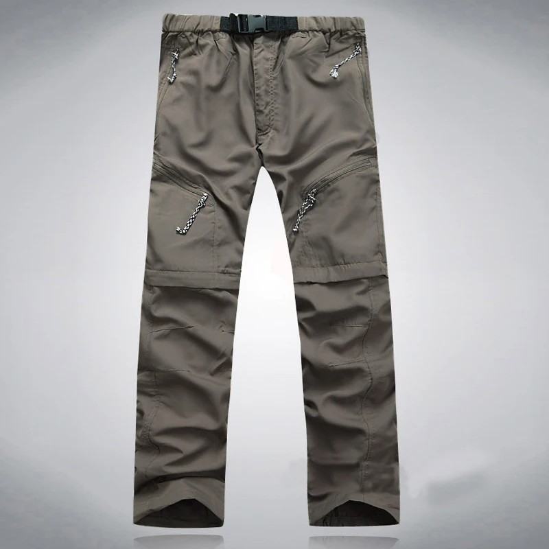 Quick Dry Pants Summer Breathable Sports Tactical Trousers Male Mountaining Sports Trekking Camping Fishing Remove Shorts Pants - Image 6