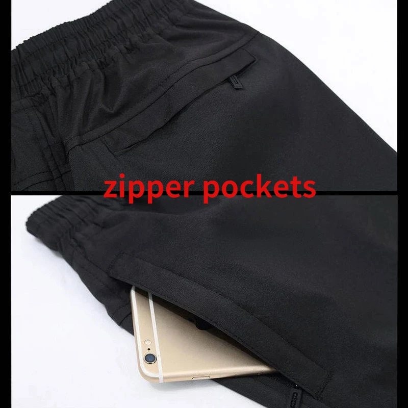 Men's Pants Sweatpant Quick Dry Breathable Pants Spring Sports Trouser Elastic Waist Straight Wide Joggers Running Tracksuit Men - Image 6