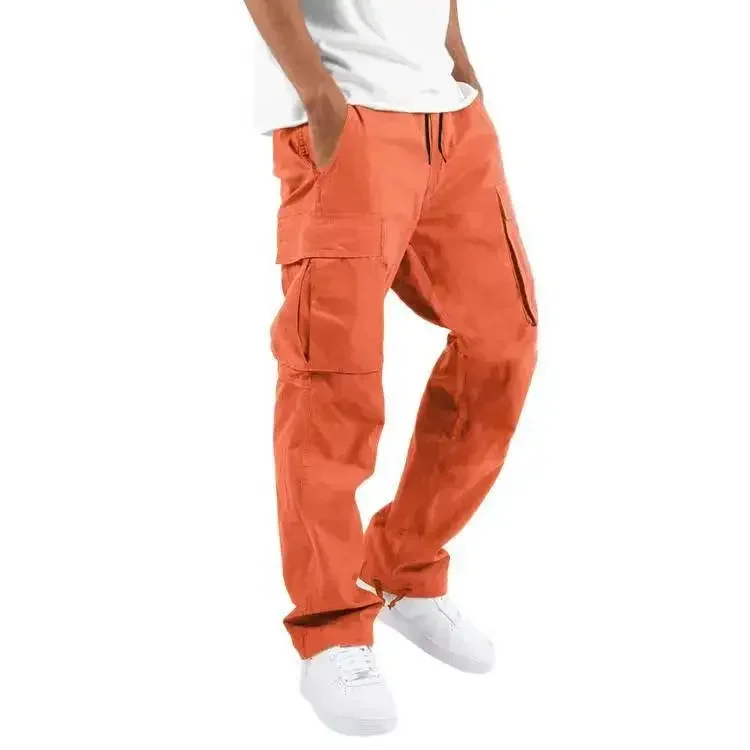 New 2026 Cargo Pants Trousers for Men Full Length Solid Color Loose Multi-pocket Drawstring Pockets Pants Male Cargo Pants 5XL - Image 18