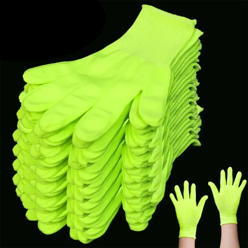 Fluorescent Green Gloves Glow In UV Neon Glove Neon Party Supplies Glow in Blacklight UV Light Theme Party For Birthday Decor - Image 7