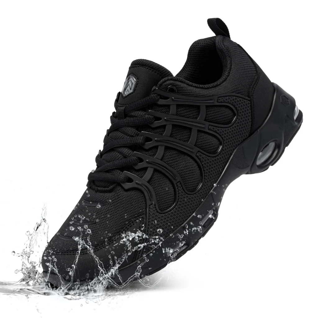 LARNMERN Men's Non Slip Chef Shoes Sports Shoe Casual Comfortable Walking Kitchen Breathable Air Cushion Wide Width Sneakers