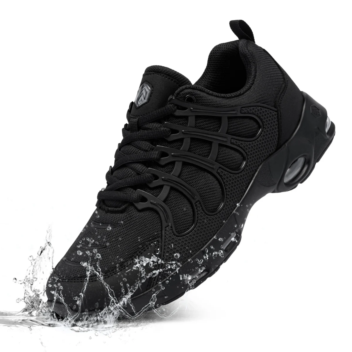 LARNMERN Men's Non Slip Chef Shoes Sports Shoe Casual Comfortable Walking Kitchen Breathable Air Cushion Wide Width Sneakers